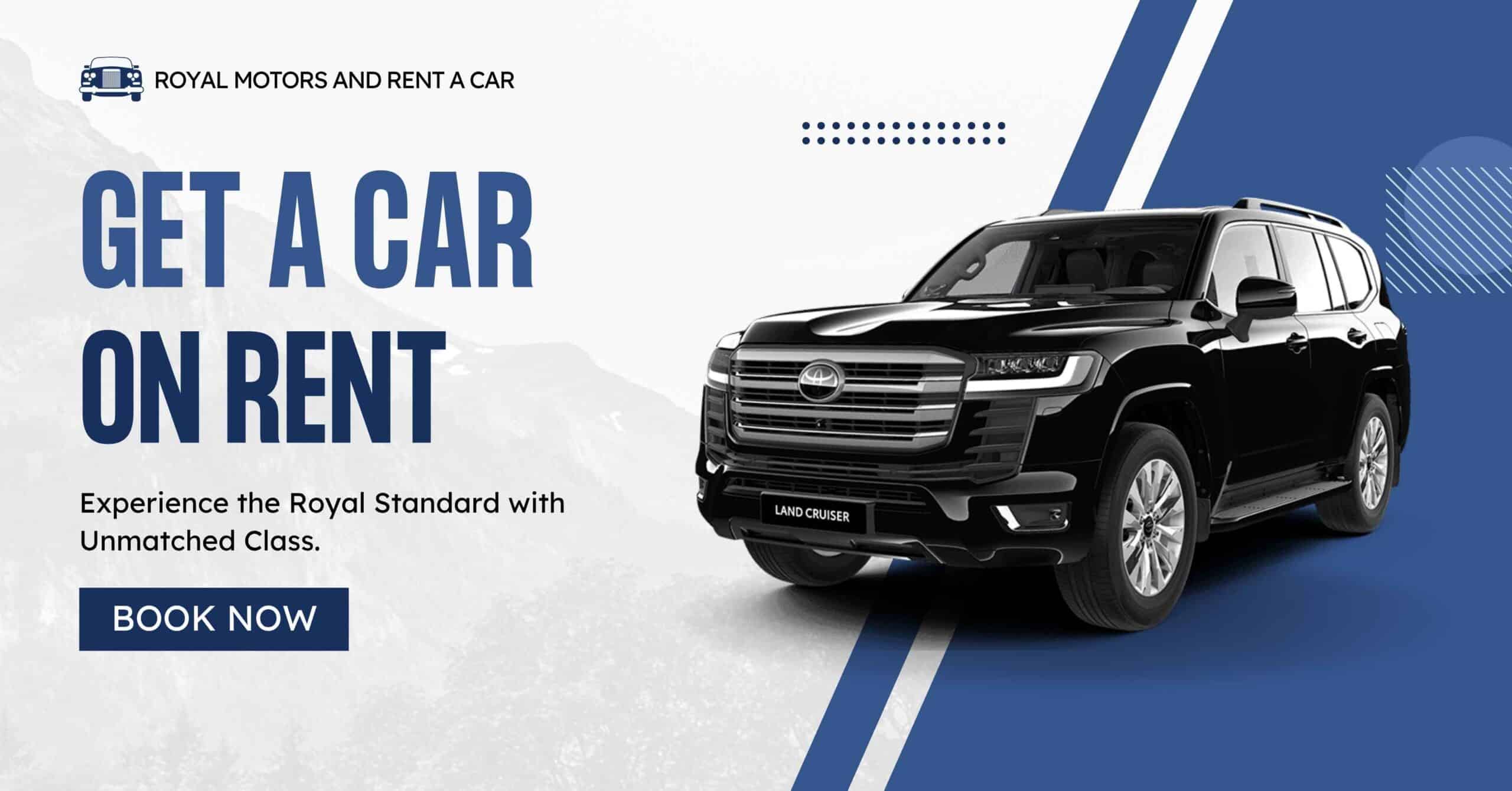 Book a car in Lahore - Royal Motors premium car rental service